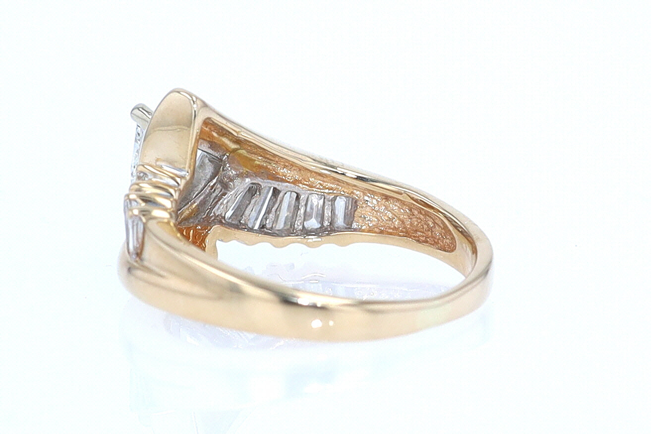 Star Trek Trillion Diamond Engagement Ring