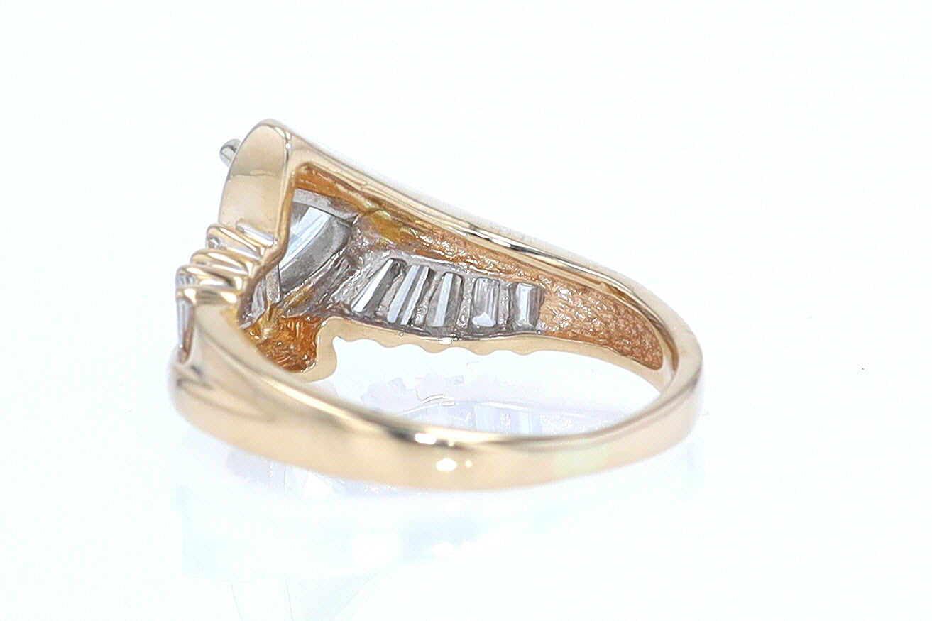 Star Trek Trillion Diamond Engagement Ring