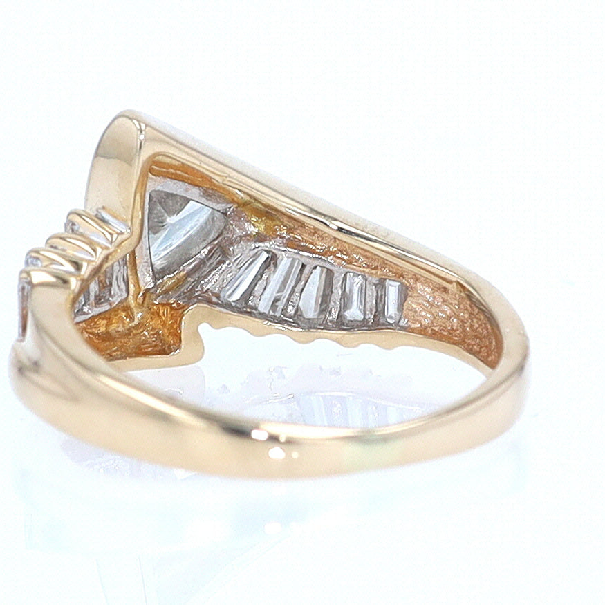Star Trek Trillion Diamond Engagement Ring