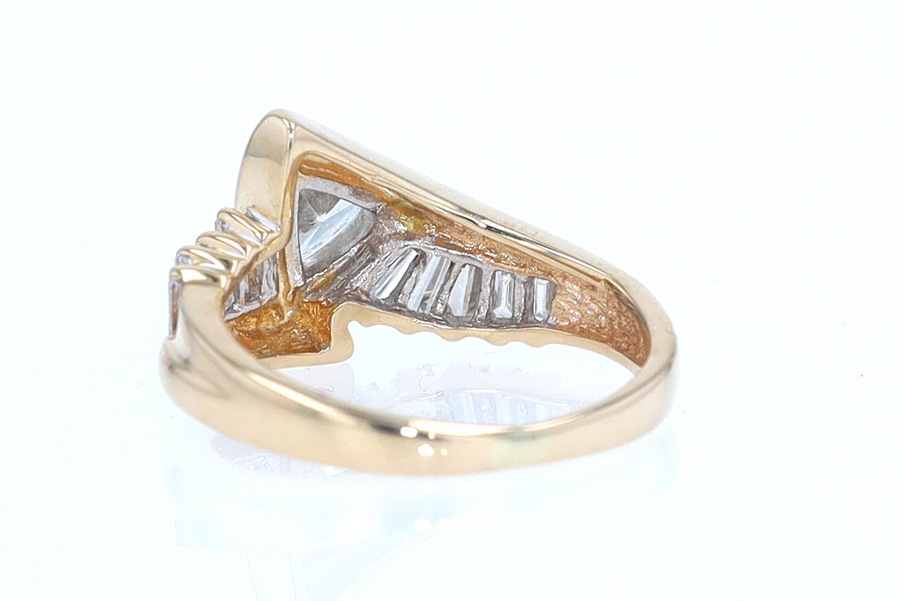 Star Trek Trillion Diamond Engagement Ring