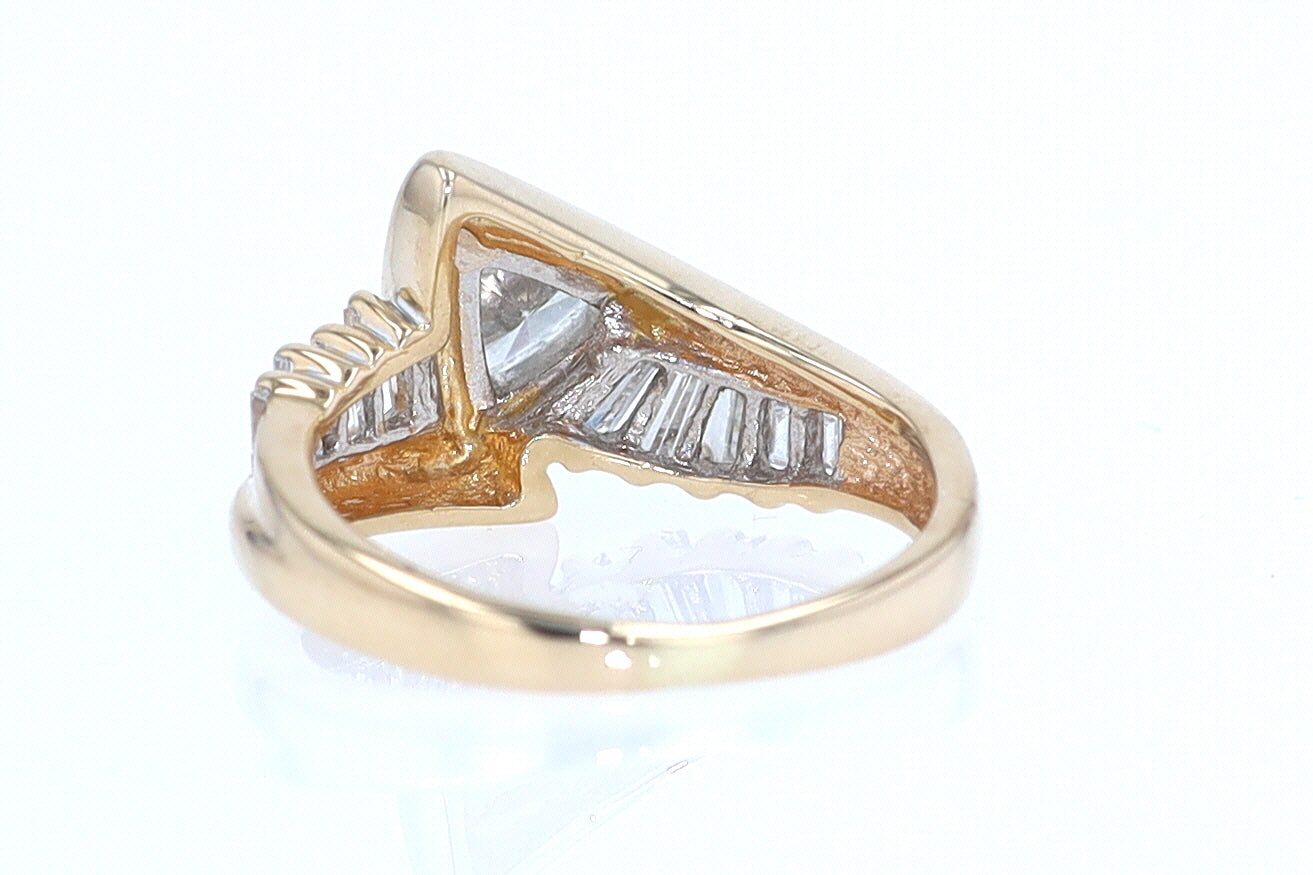 Star Trek Trillion Diamond Engagement Ring