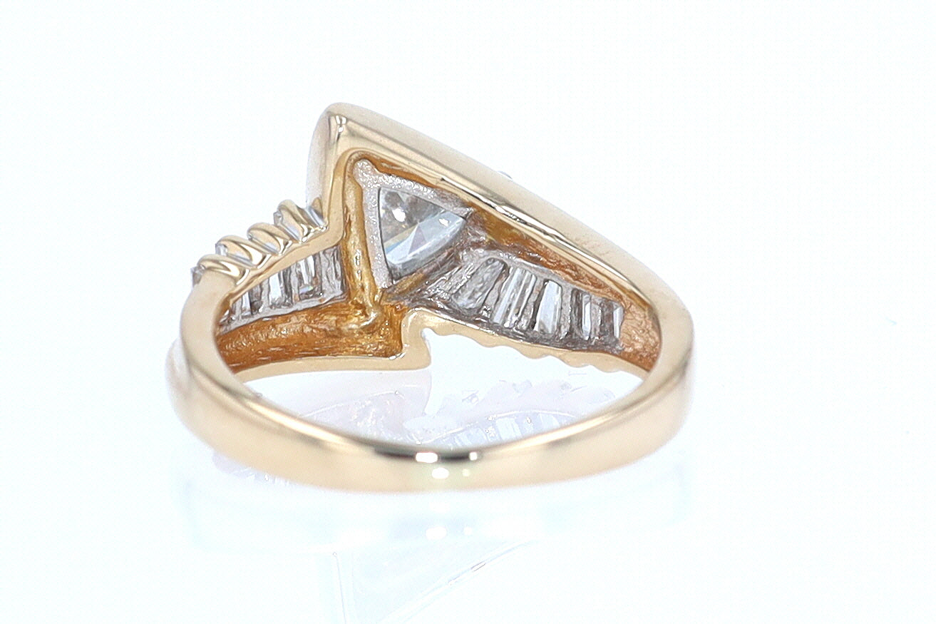 Star Trek Trillion Diamond Engagement Ring