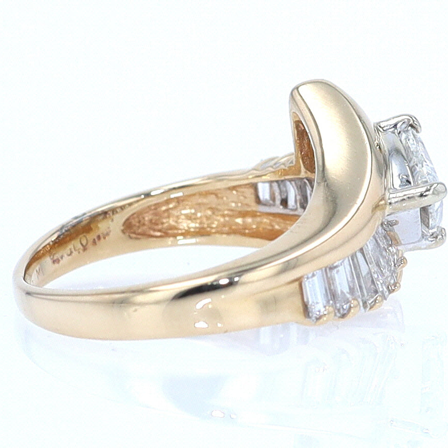 Star Trek Trillion Diamond Engagement Ring