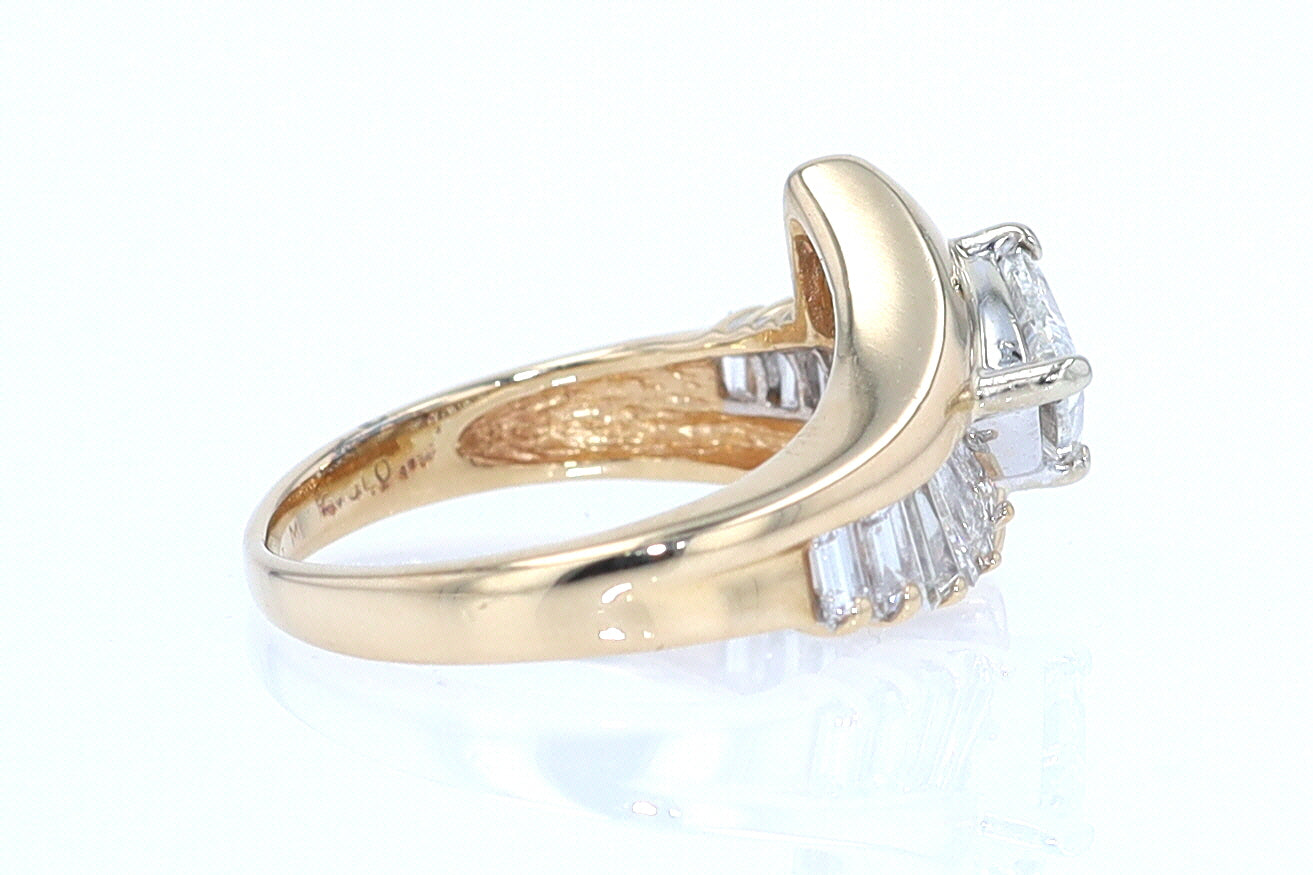 Star Trek Trillion Diamond Engagement Ring