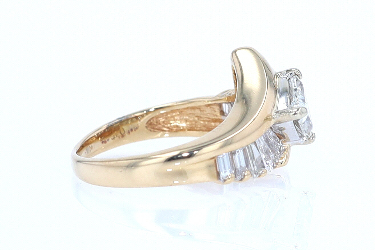 Star Trek Trillion Diamond Engagement Ring