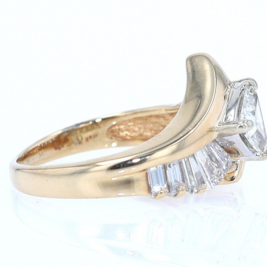 Star Trek Trillion Diamond Engagement Ring