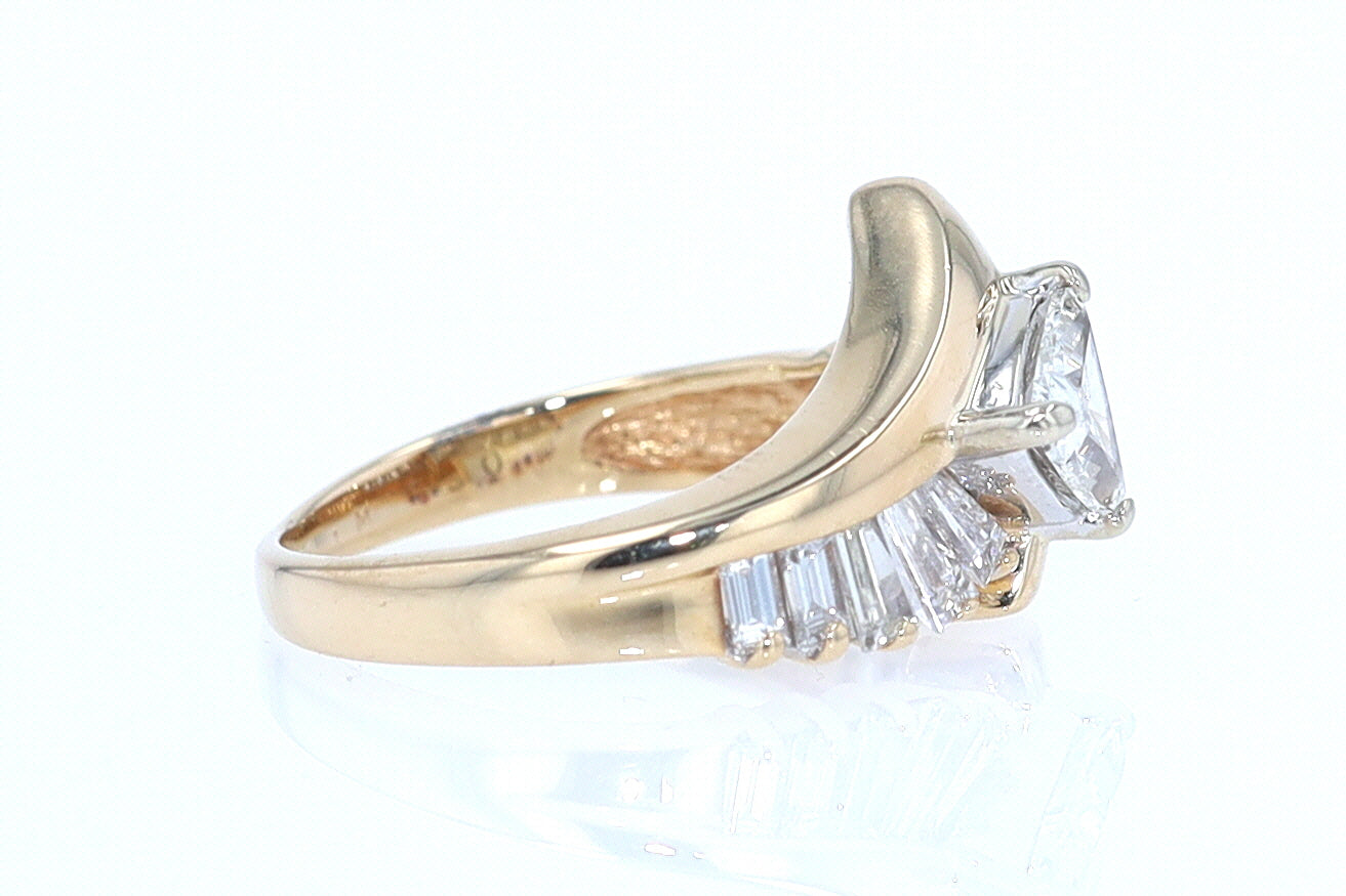 Star Trek Trillion Diamond Engagement Ring