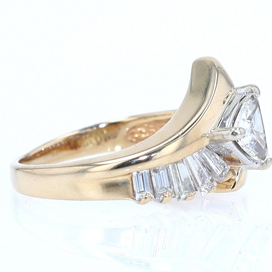 Star Trek Trillion Diamond Engagement Ring