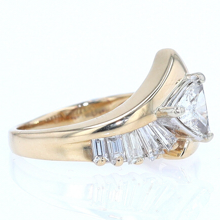 Star Trek Trillion Diamond Engagement Ring