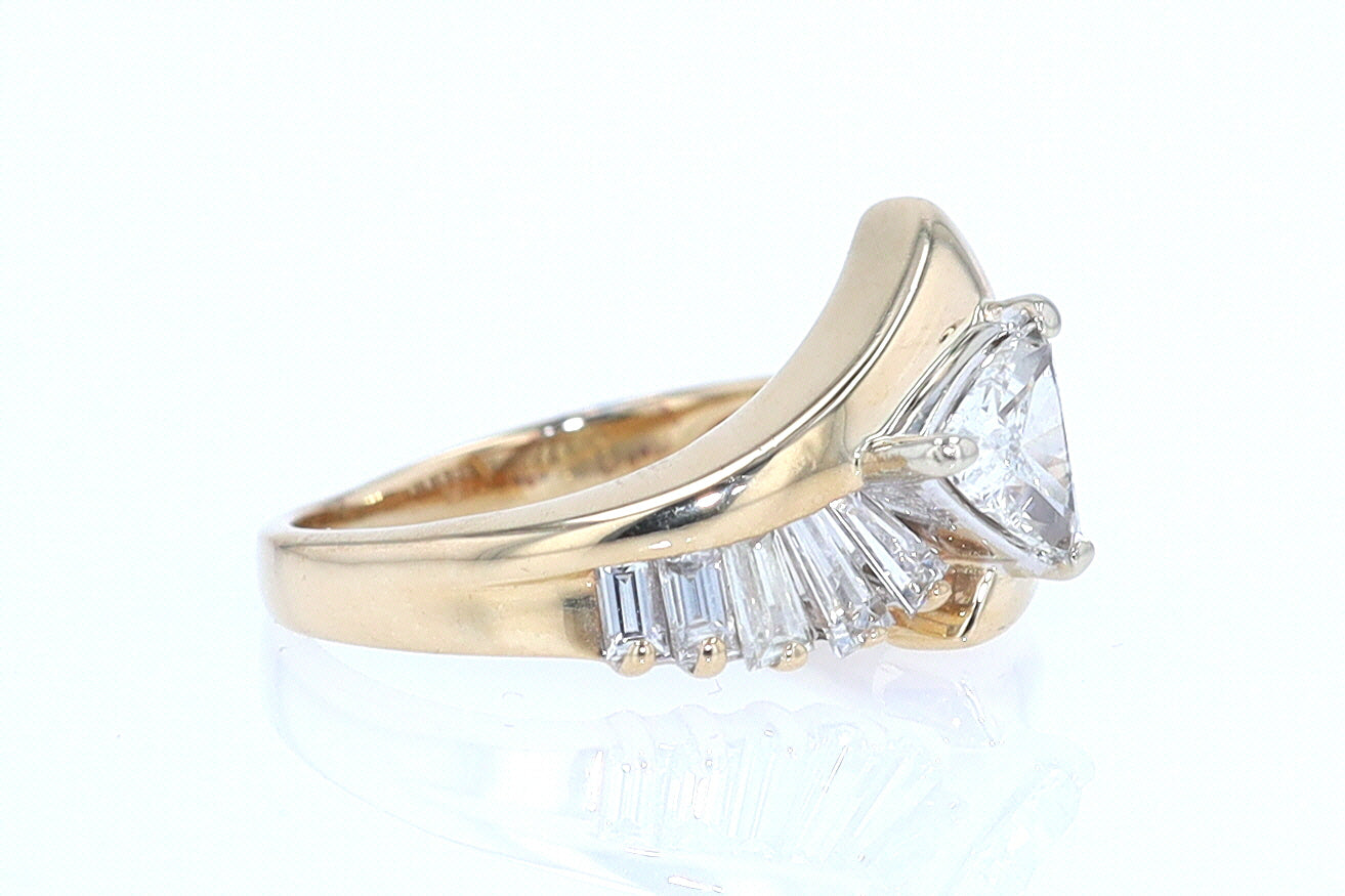 Star Trek Trillion Diamond Engagement Ring