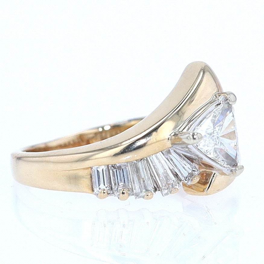 Star Trek Trillion Diamond Engagement Ring