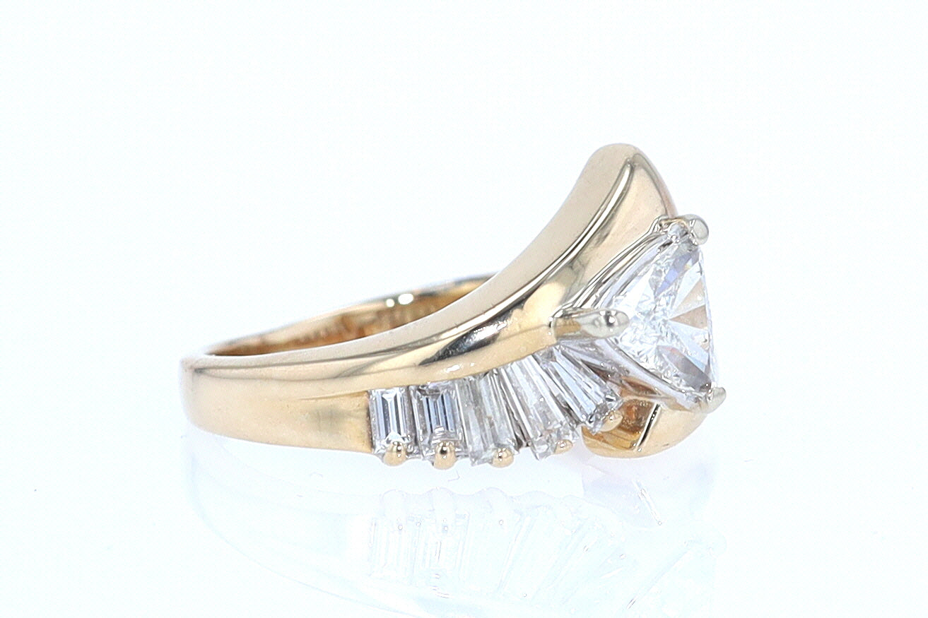 Star Trek Trillion Diamond Engagement Ring