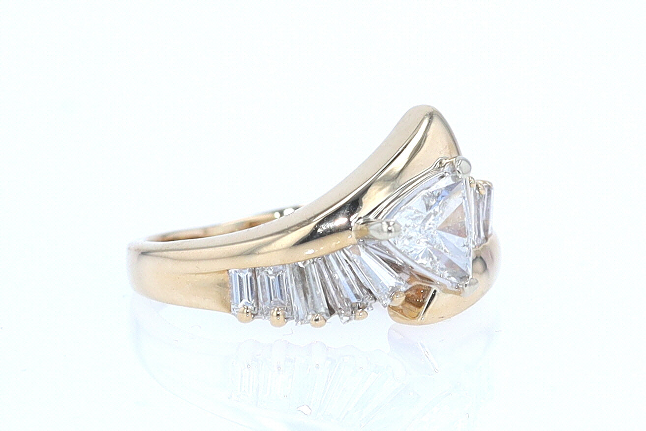 Star Trek Trillion Diamond Engagement Ring