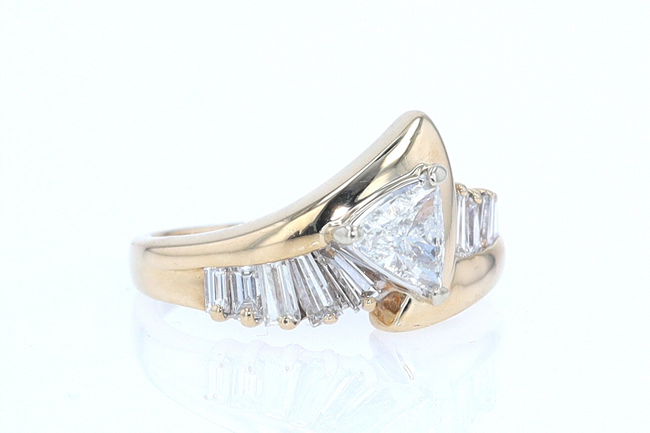 Star Trek Trillion Diamond Engagement Ring