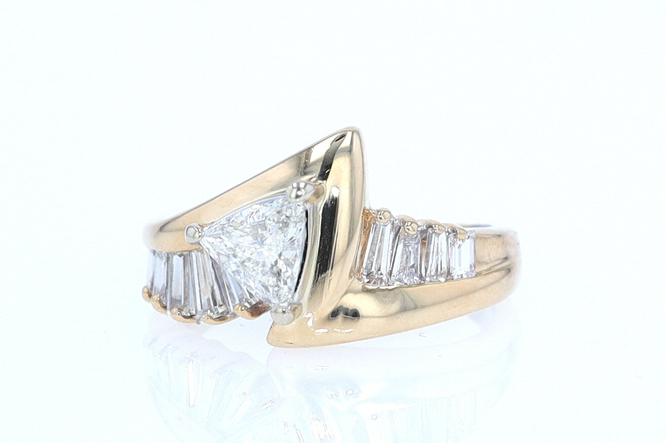 Star Trek Trillion Diamond Engagement Ring