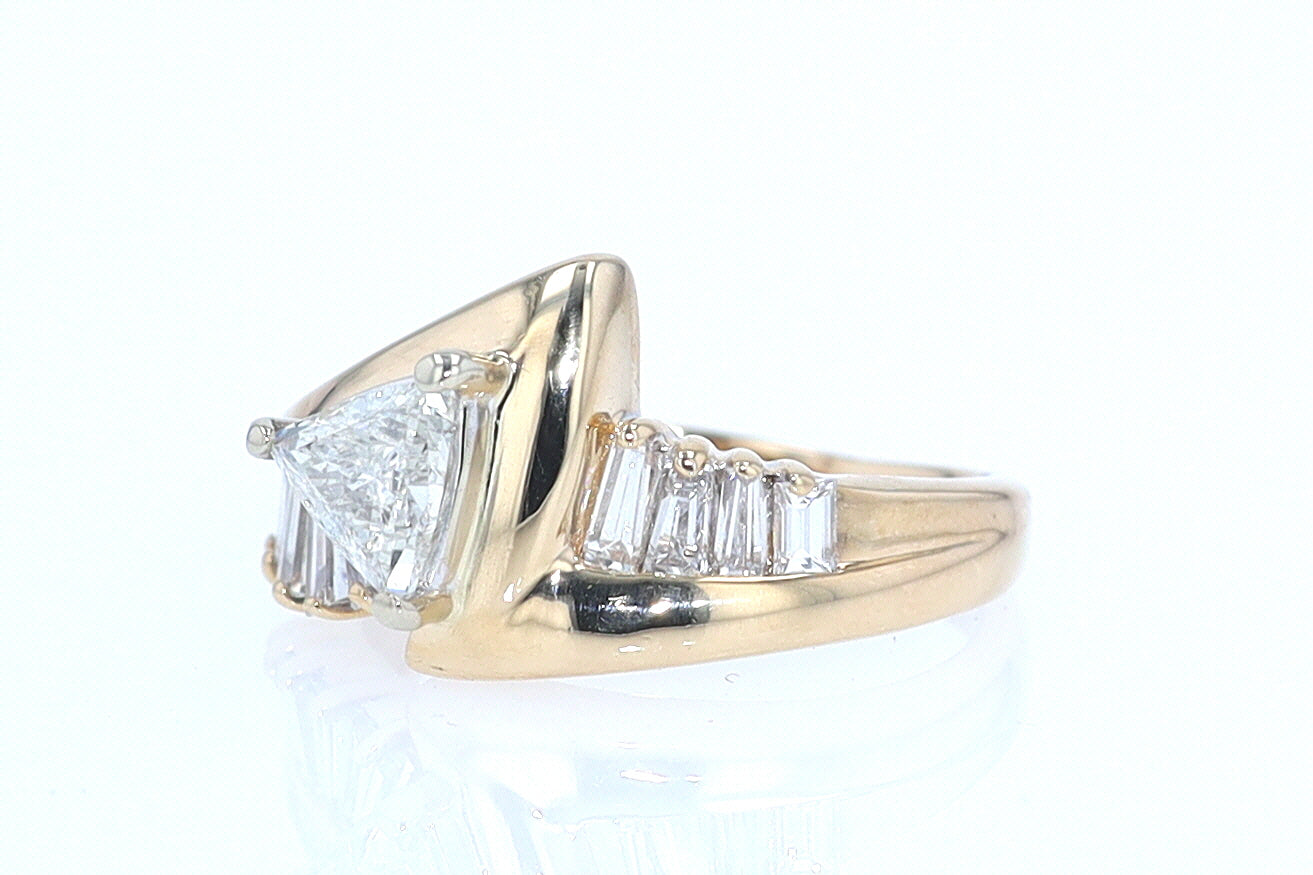 Star Trek Trillion Diamond Engagement Ring