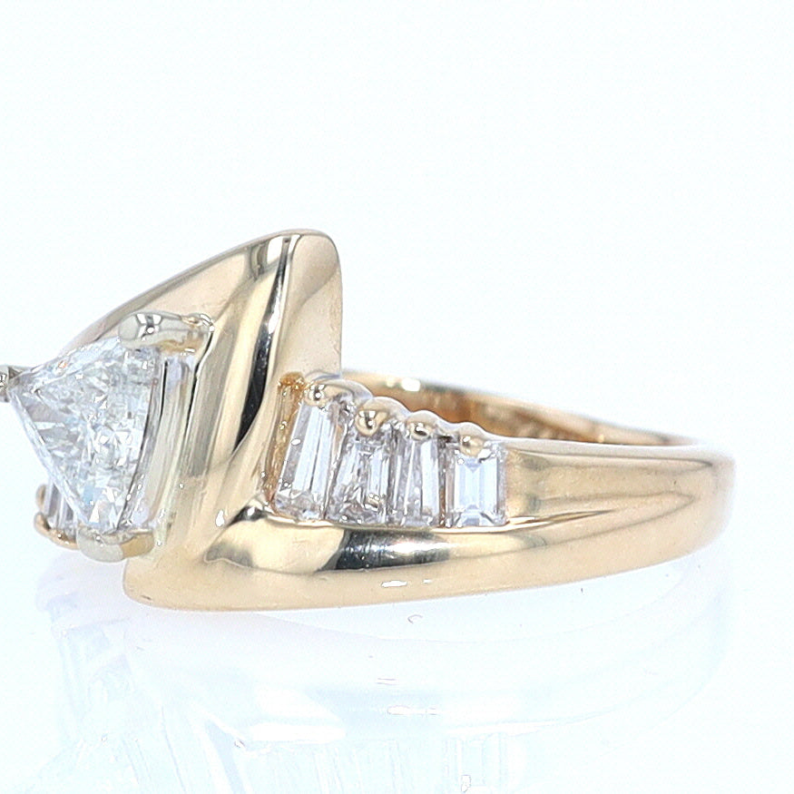 Star Trek Trillion Diamond Engagement Ring