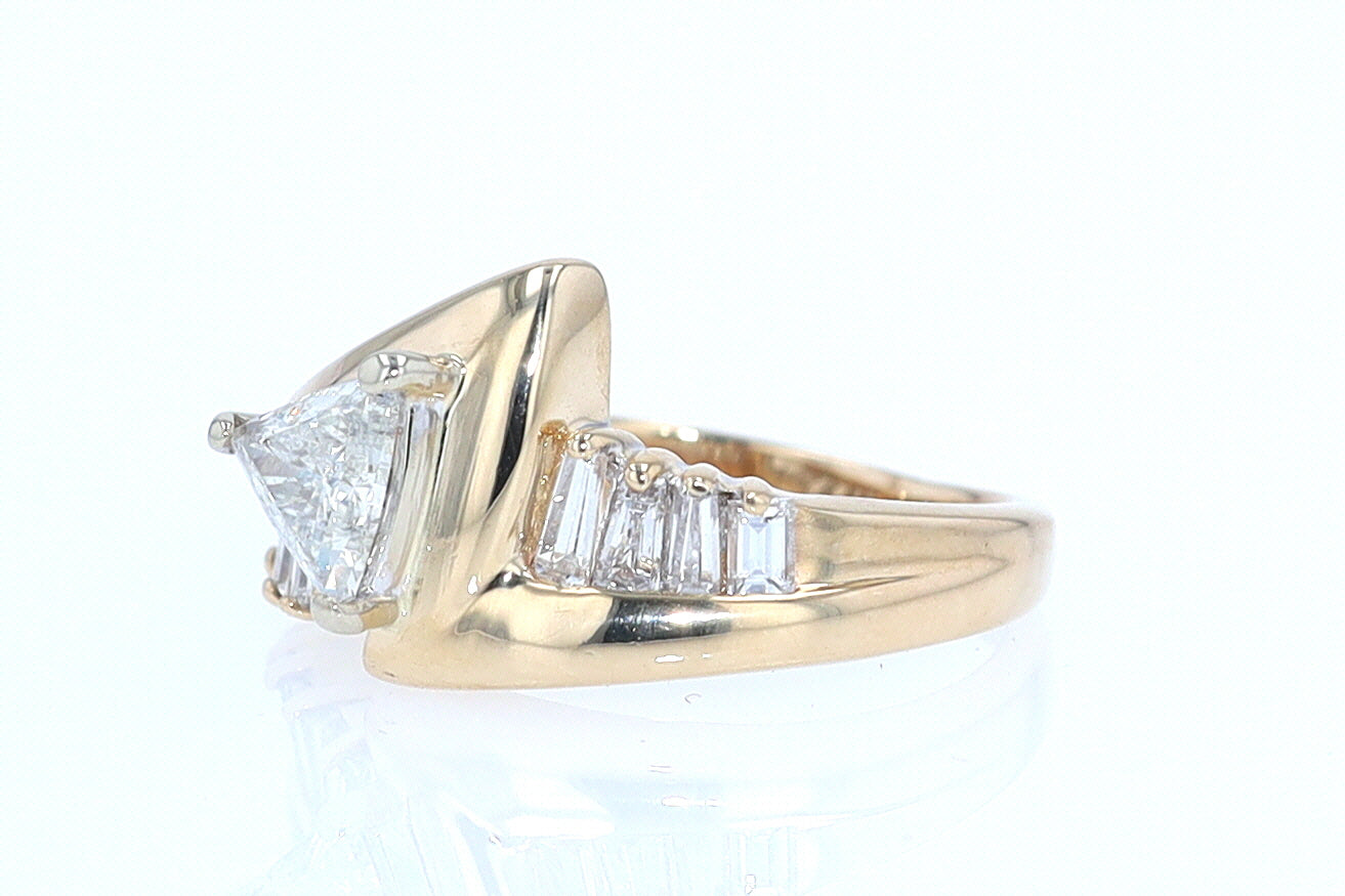 Star Trek Trillion Diamond Engagement Ring