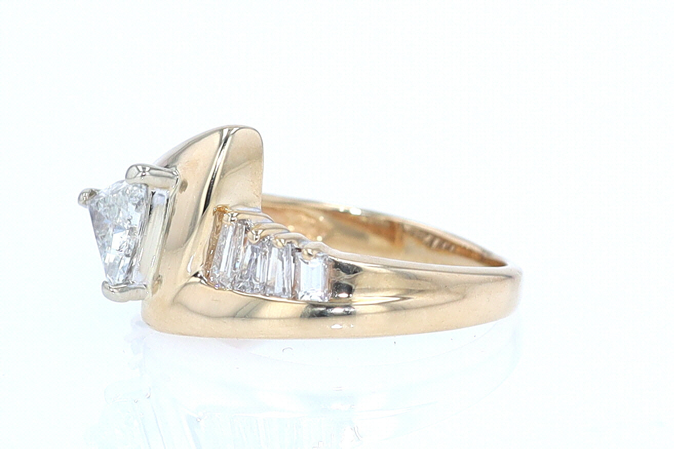 Star Trek Trillion Diamond Engagement Ring