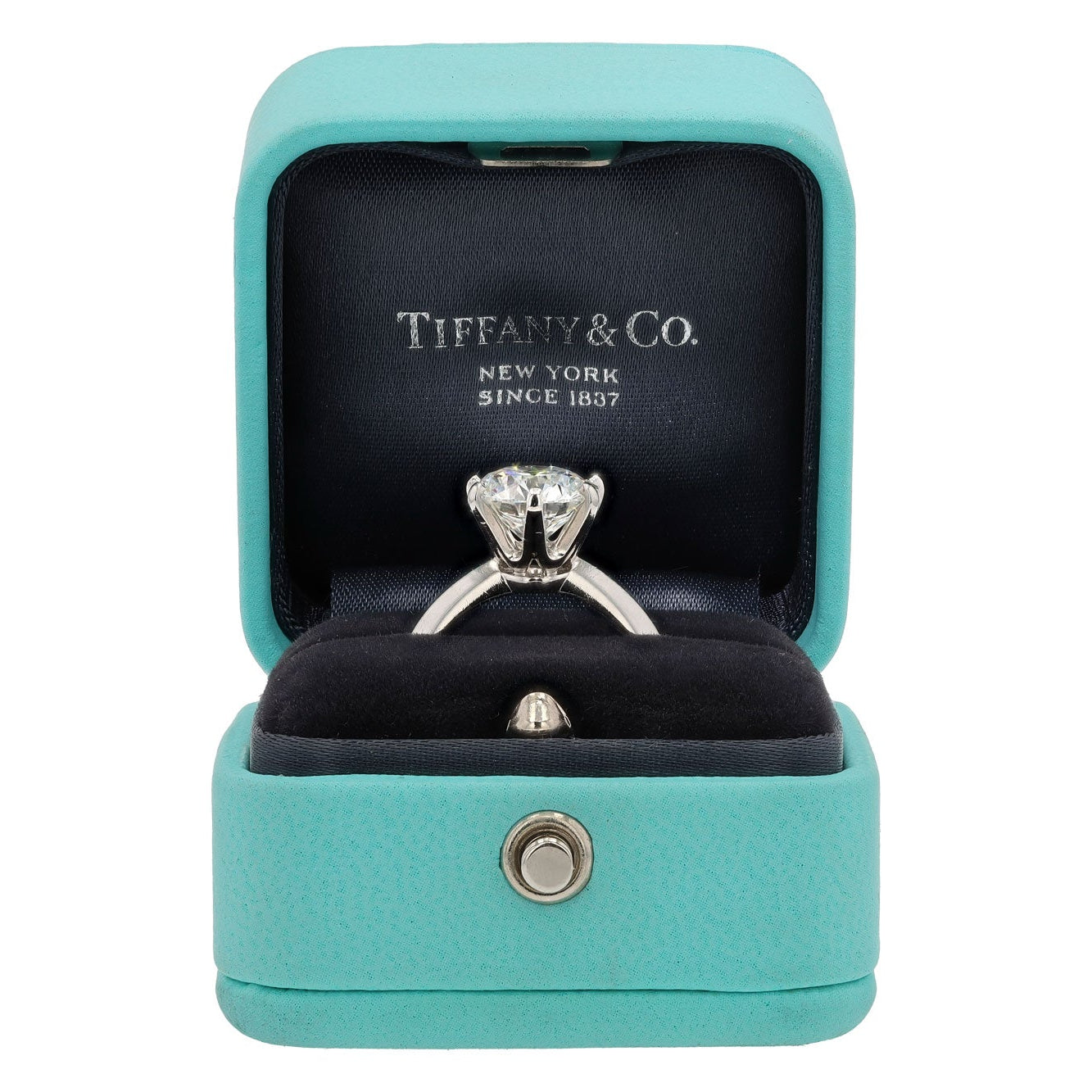 Tiffany & Co 3.24ct Round Brilliant Solitaire Engagement Ring GIA Certified