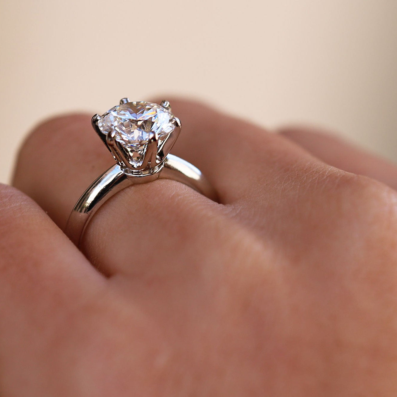 Tiffany & Co 3.24ct Round Brilliant Solitaire Engagement Ring GIA Certified