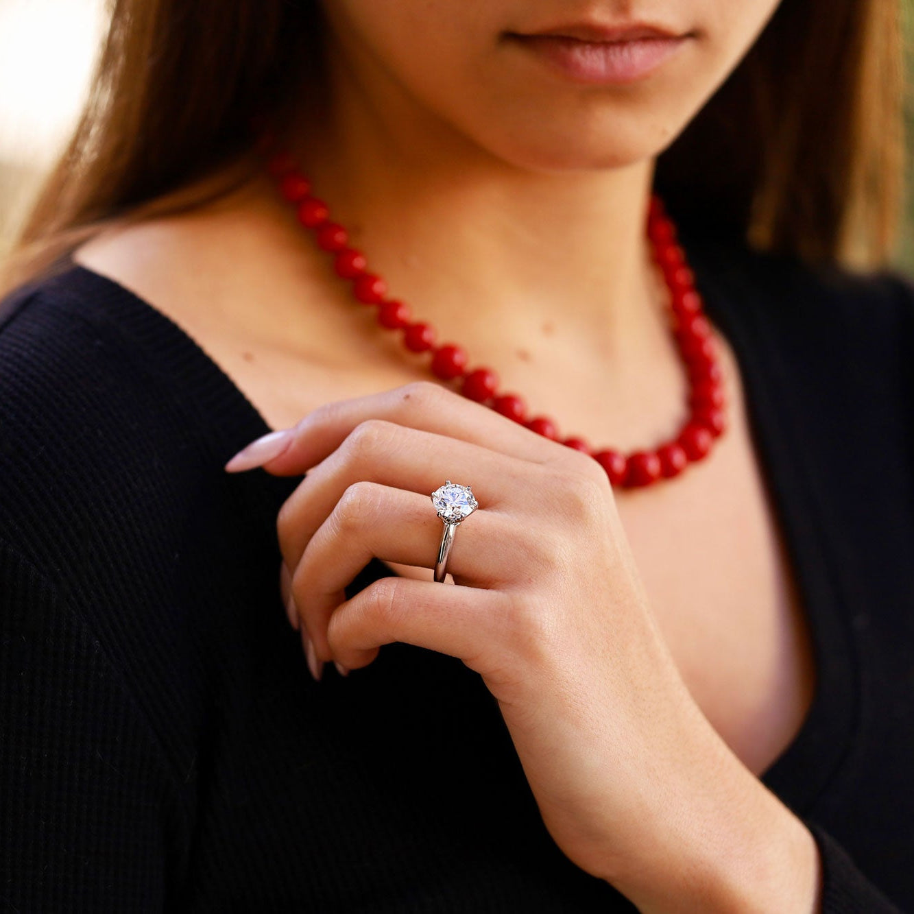 Tiffany & Co 3.24ct Round Brilliant Solitaire Engagement Ring GIA Certified