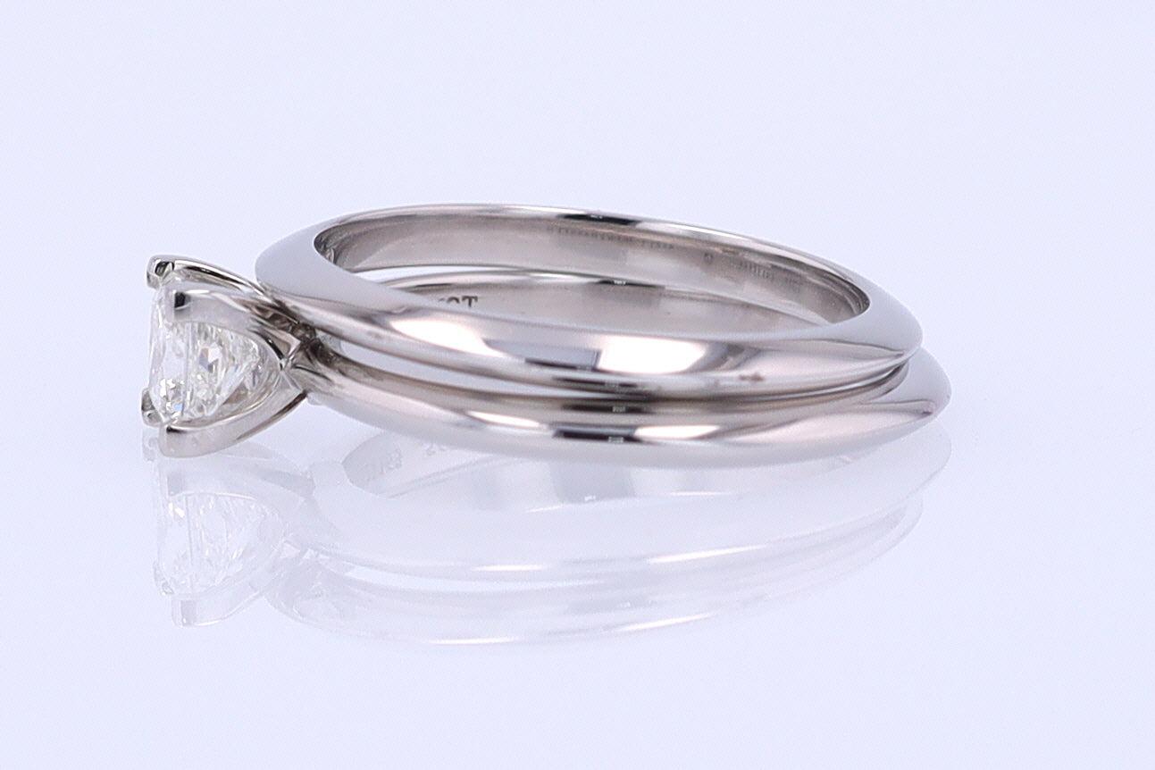 Tiffany & Co. Princess Cut Diamond Engagement Ring & Wedding Band