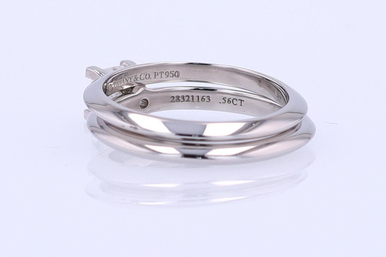 Tiffany & Co. Princess Cut Diamond Engagement Ring & Wedding Band