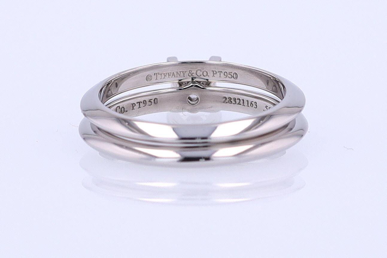 Tiffany & Co. Princess Cut Diamond Engagement Ring & Wedding Band