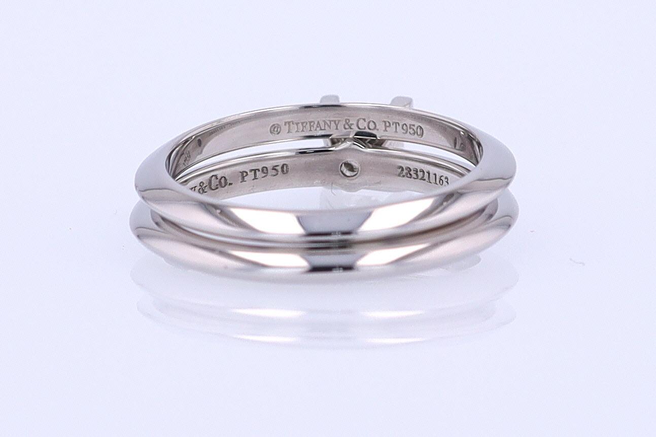 Tiffany & Co. Princess Cut Diamond Engagement Ring & Wedding Band