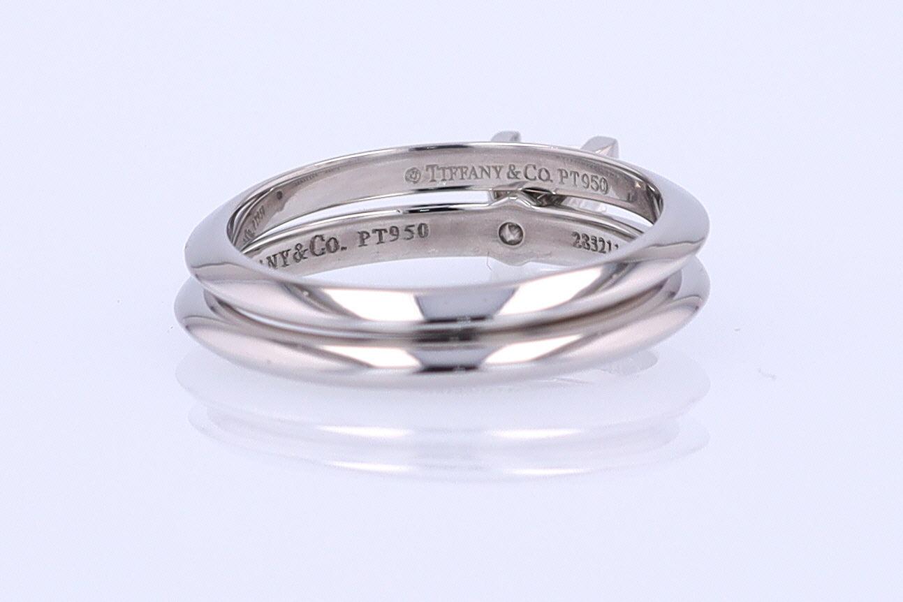 Tiffany & Co. Princess Cut Diamond Engagement Ring & Wedding Band