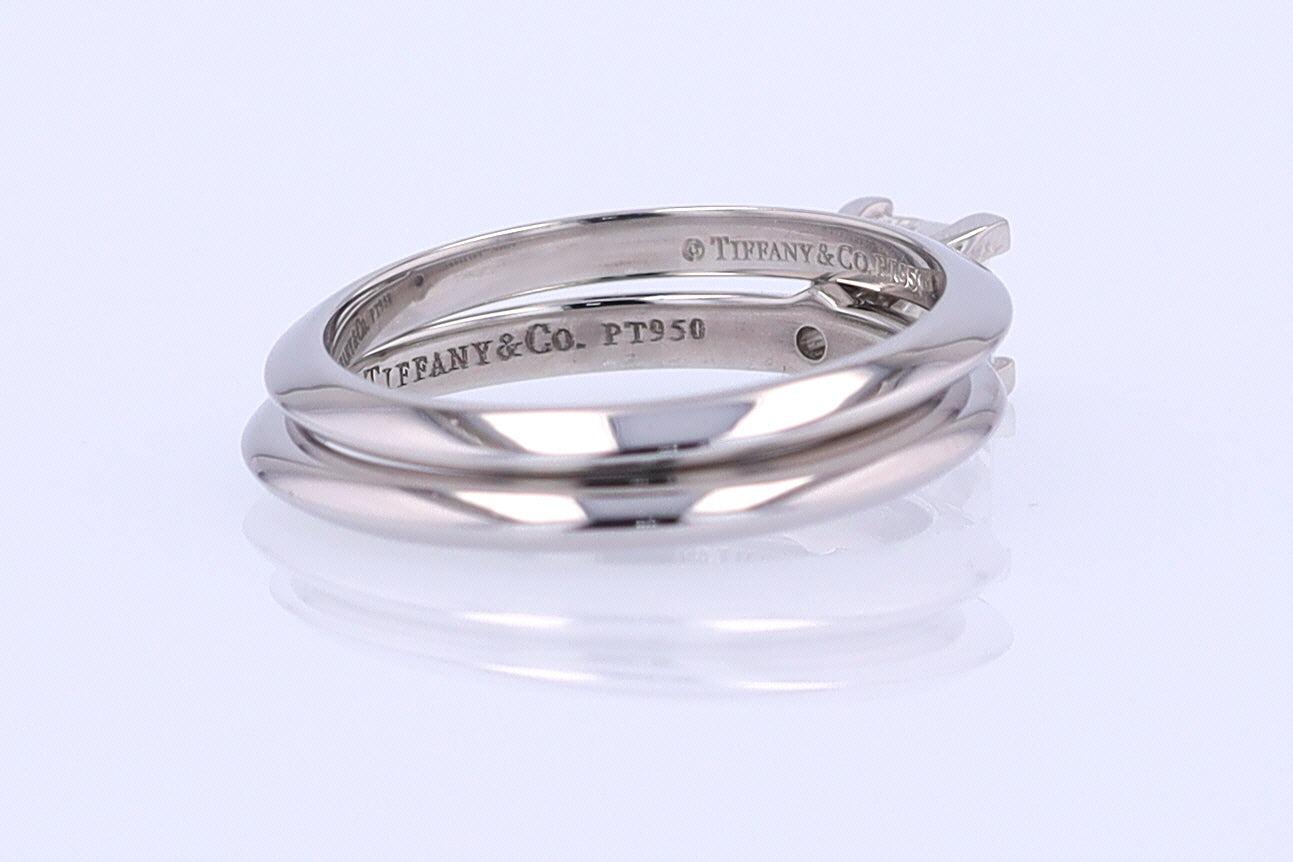 Tiffany & Co. Princess Cut Diamond Engagement Ring & Wedding Band