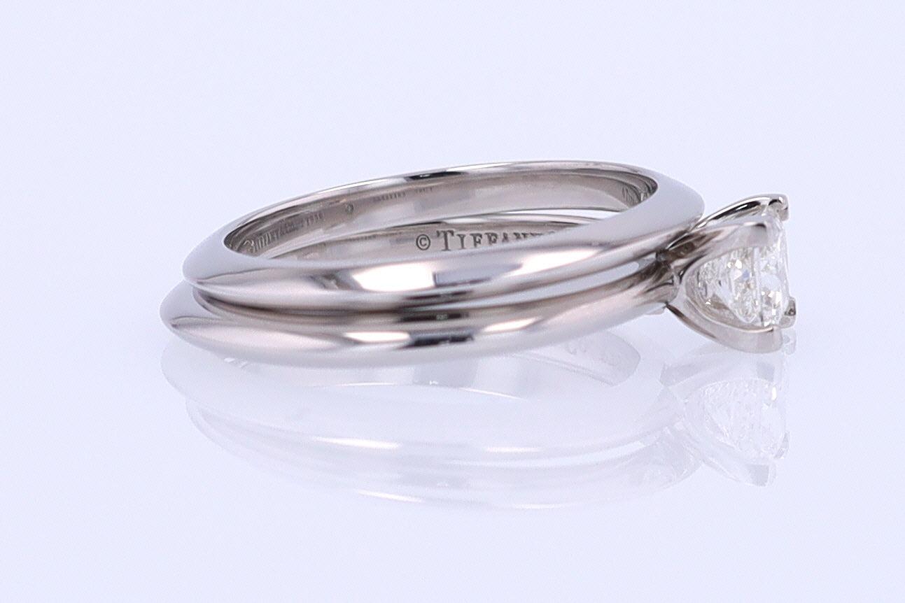 Tiffany & Co. Princess Cut Diamond Engagement Ring & Wedding Band