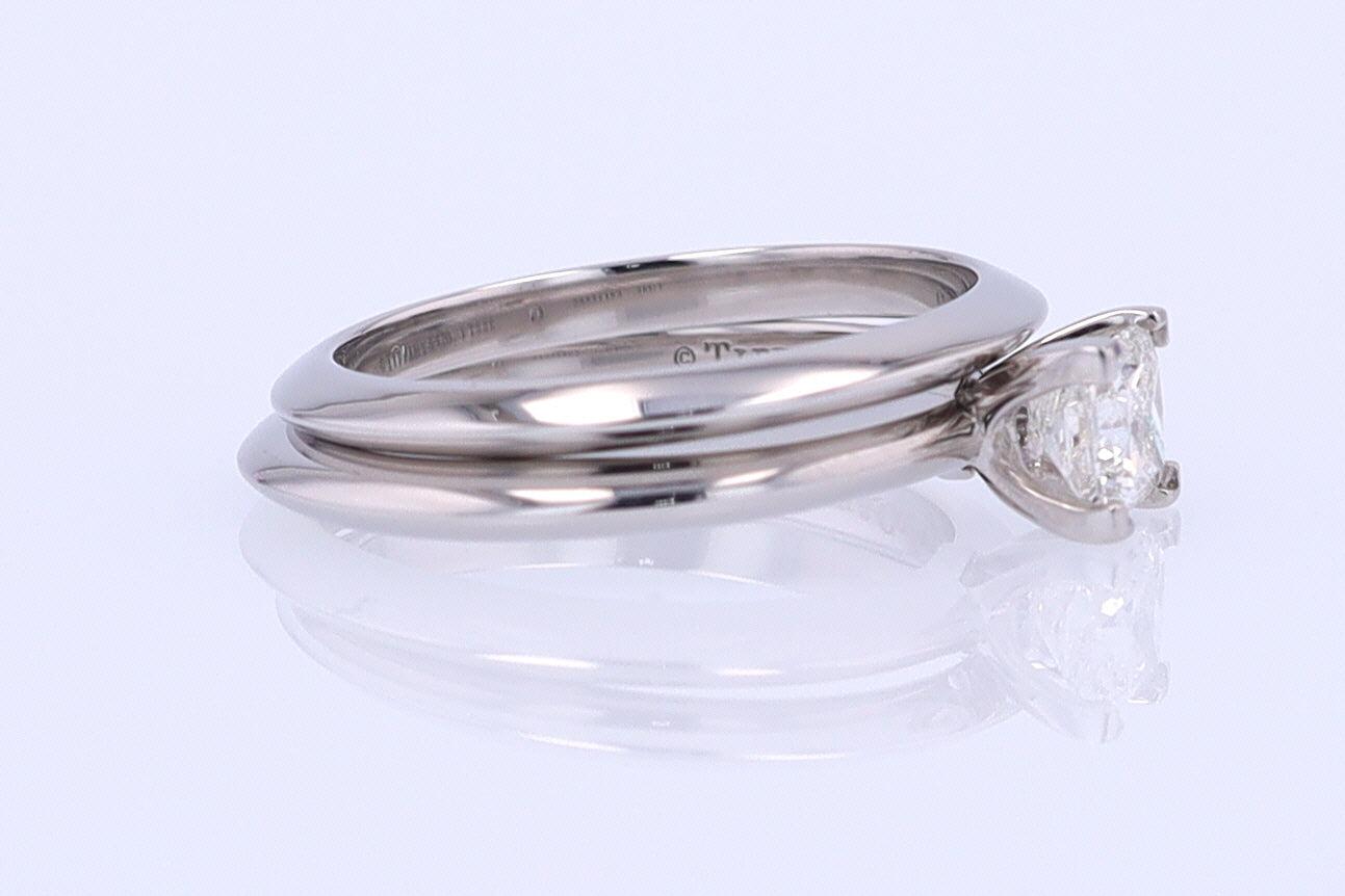 Tiffany & Co. Princess Cut Diamond Engagement Ring & Wedding Band