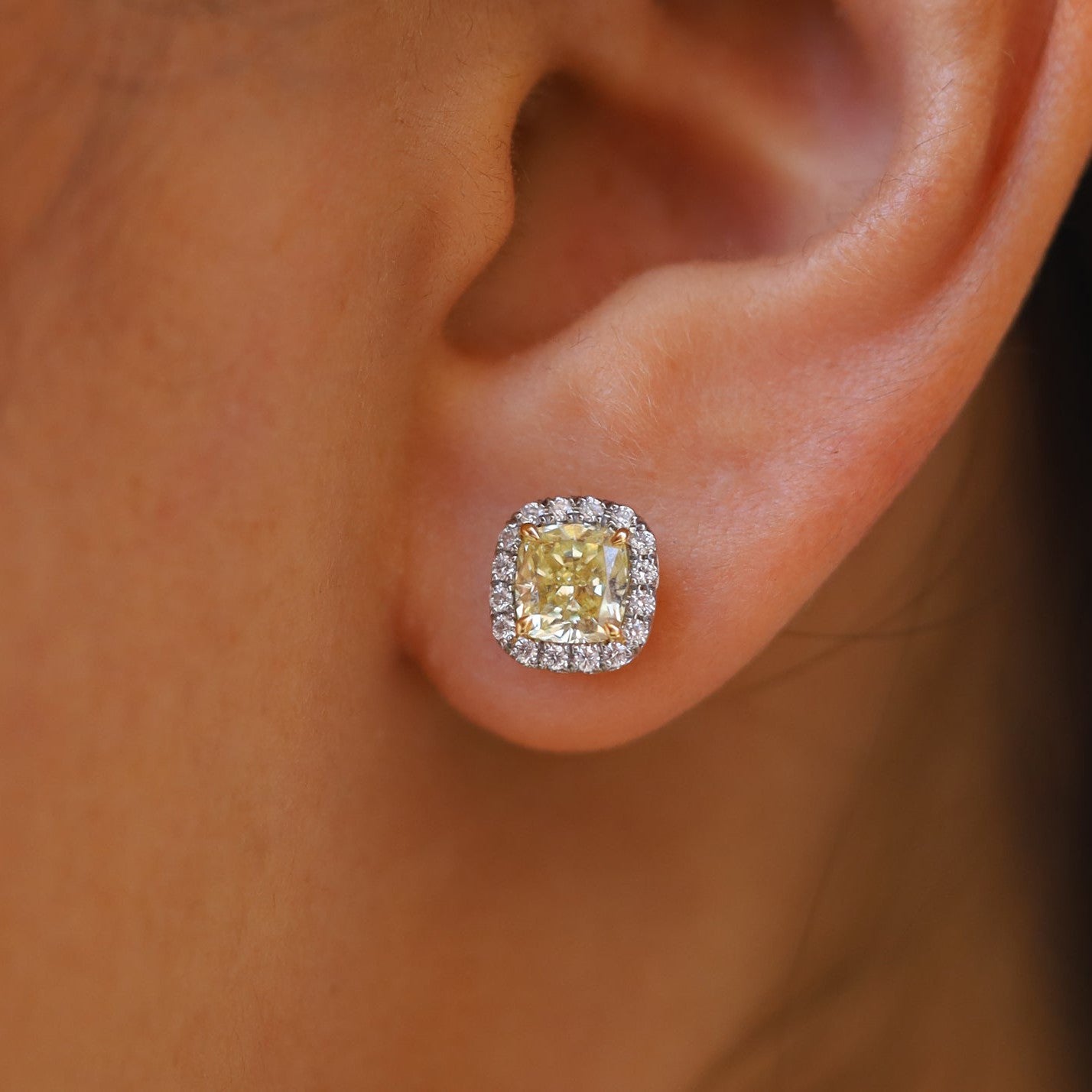 Tiffany & Co. Soleste 1.20 Carat Fancy Yellow Diamond Earrings