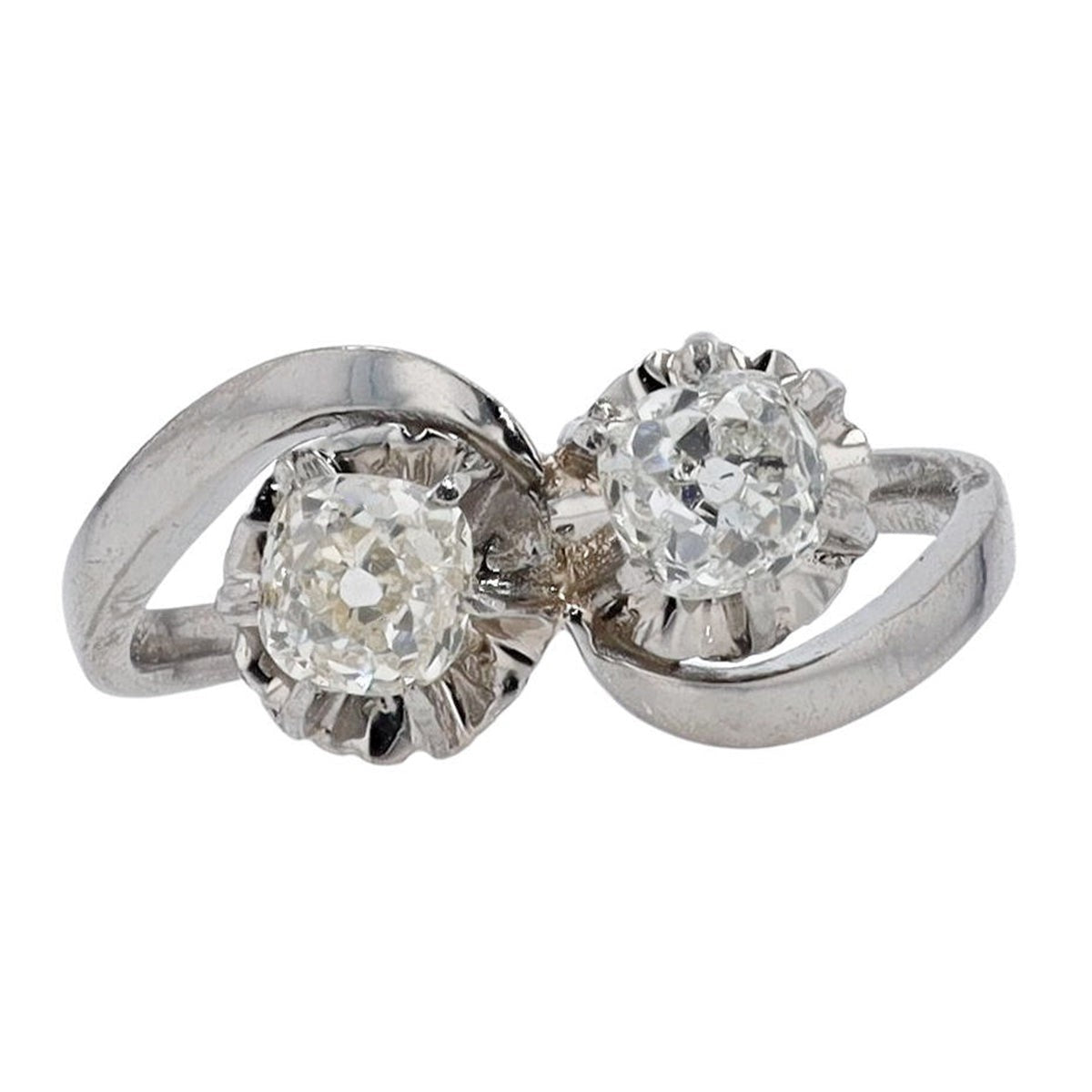 Vintage Toi Et Moi Engagement Ring