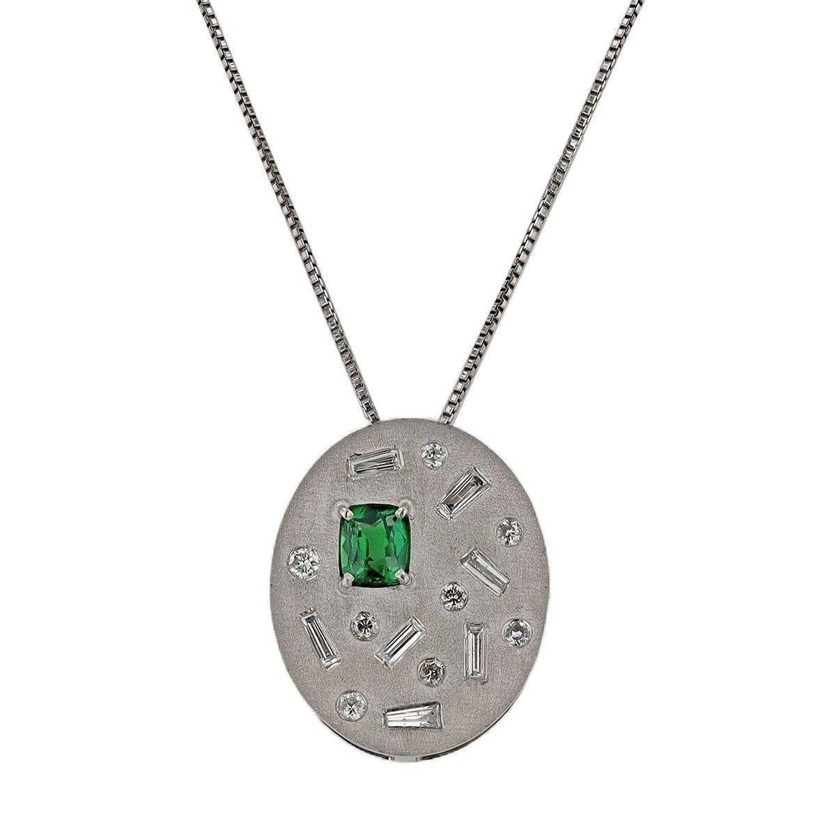 Modernist Tsavorite Necklace