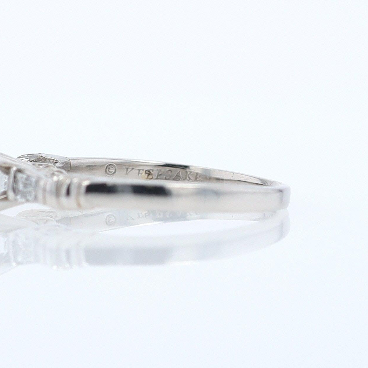 Vintage 1/2 Carat Petite Princess Cut Diamond Engagement Ring