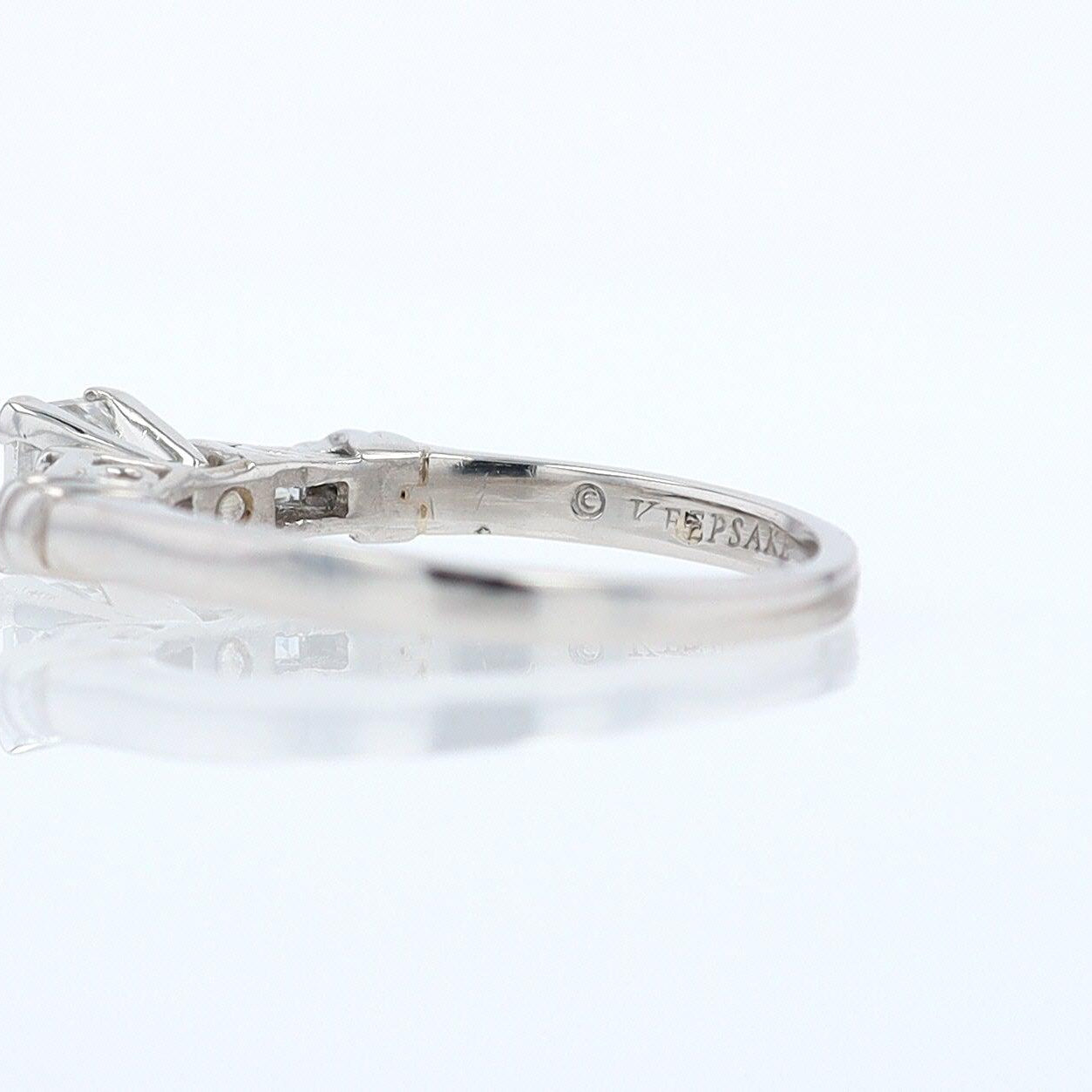 Vintage 1/2 Carat Petite Princess Cut Diamond Engagement Ring
