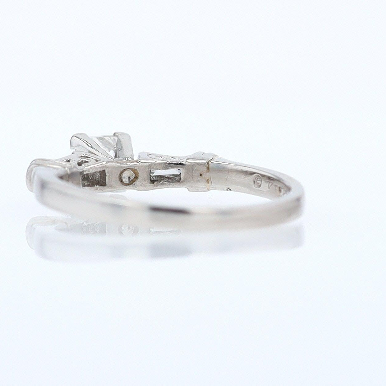 Vintage 1/2 Carat Petite Princess Cut Diamond Engagement Ring