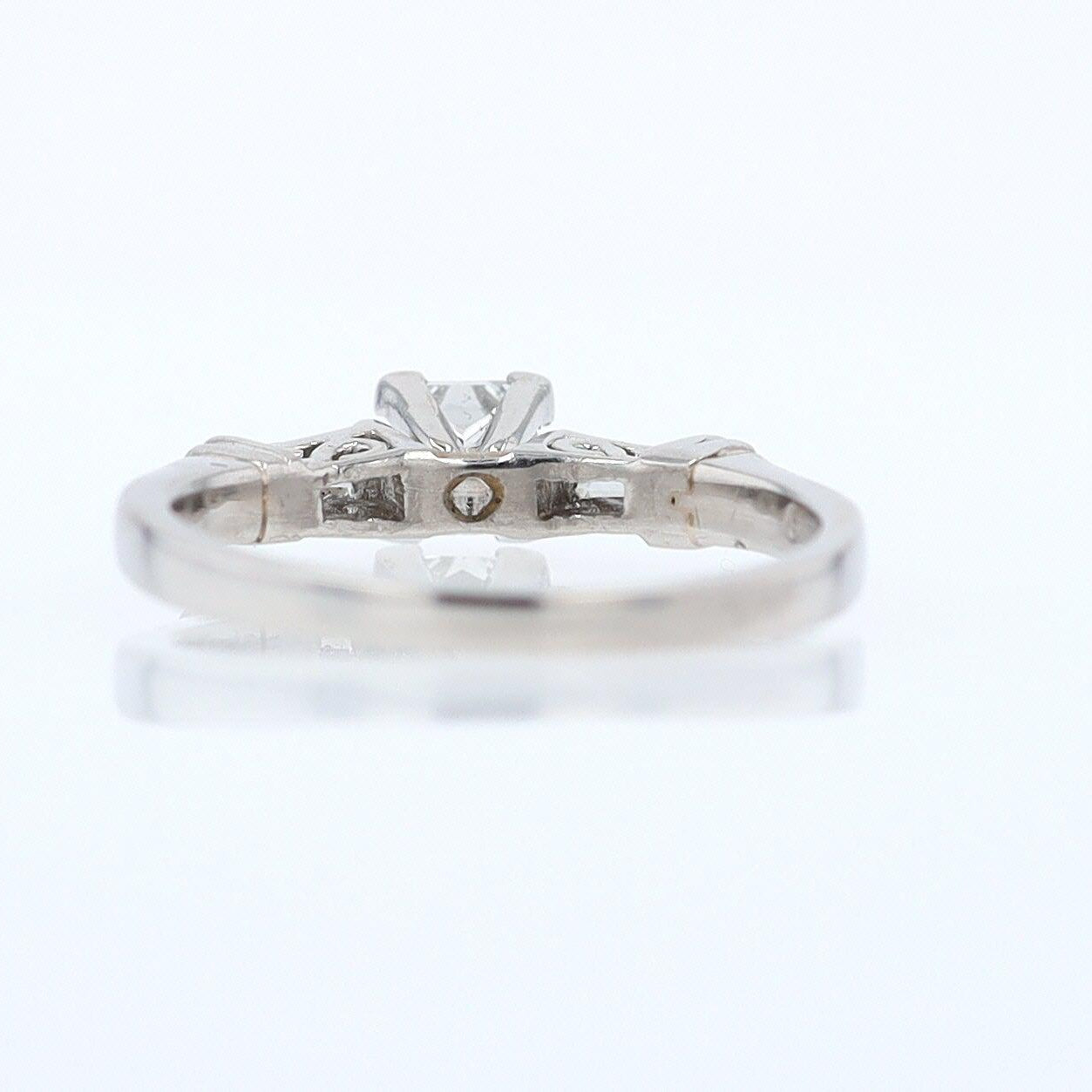 Vintage 1/2 Carat Petite Princess Cut Diamond Engagement Ring