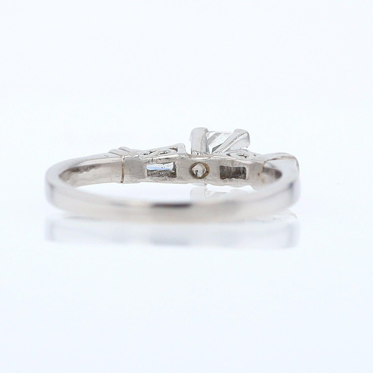 Vintage 1/2 Carat Petite Princess Cut Diamond Engagement Ring
