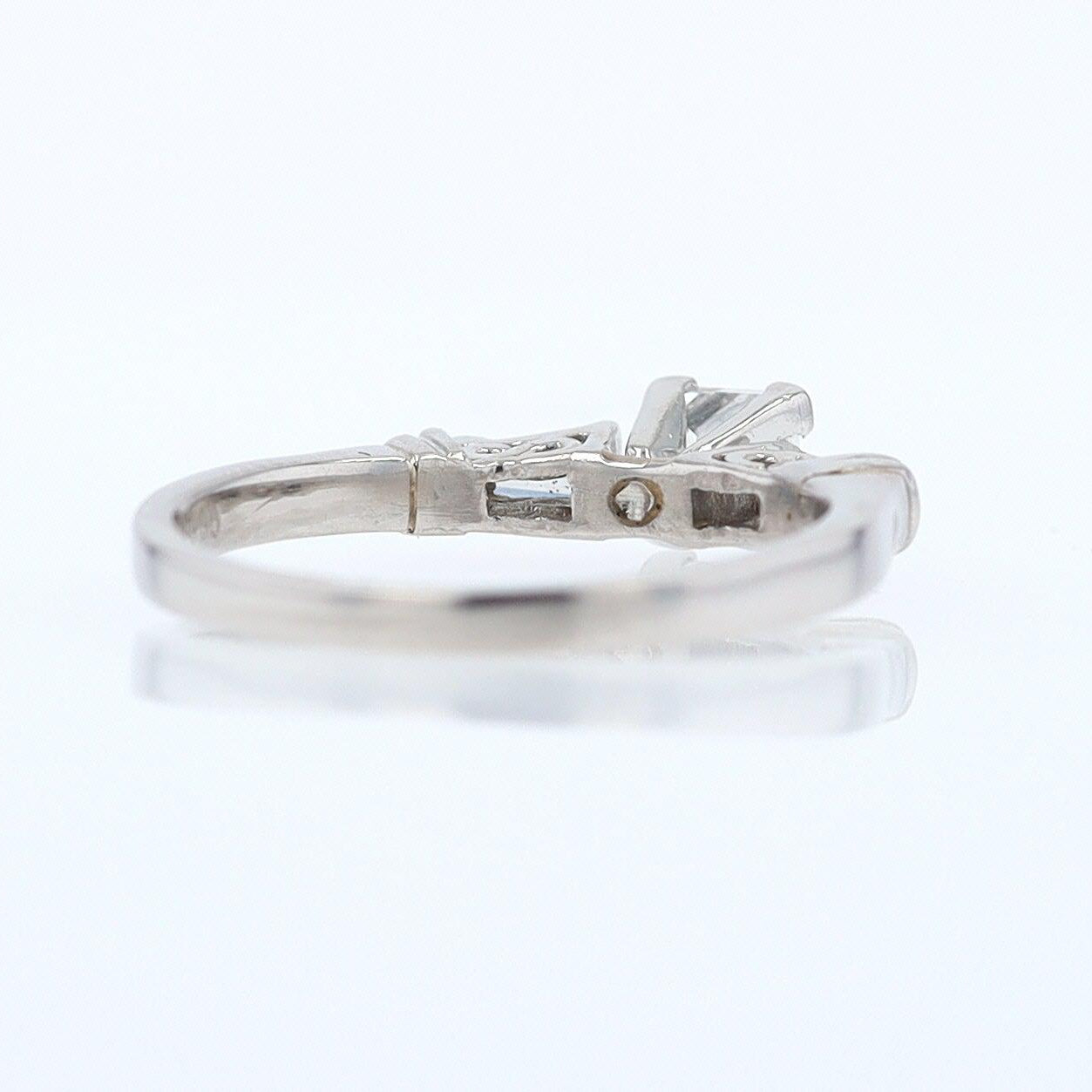 Vintage 1/2 Carat Petite Princess Cut Diamond Engagement Ring