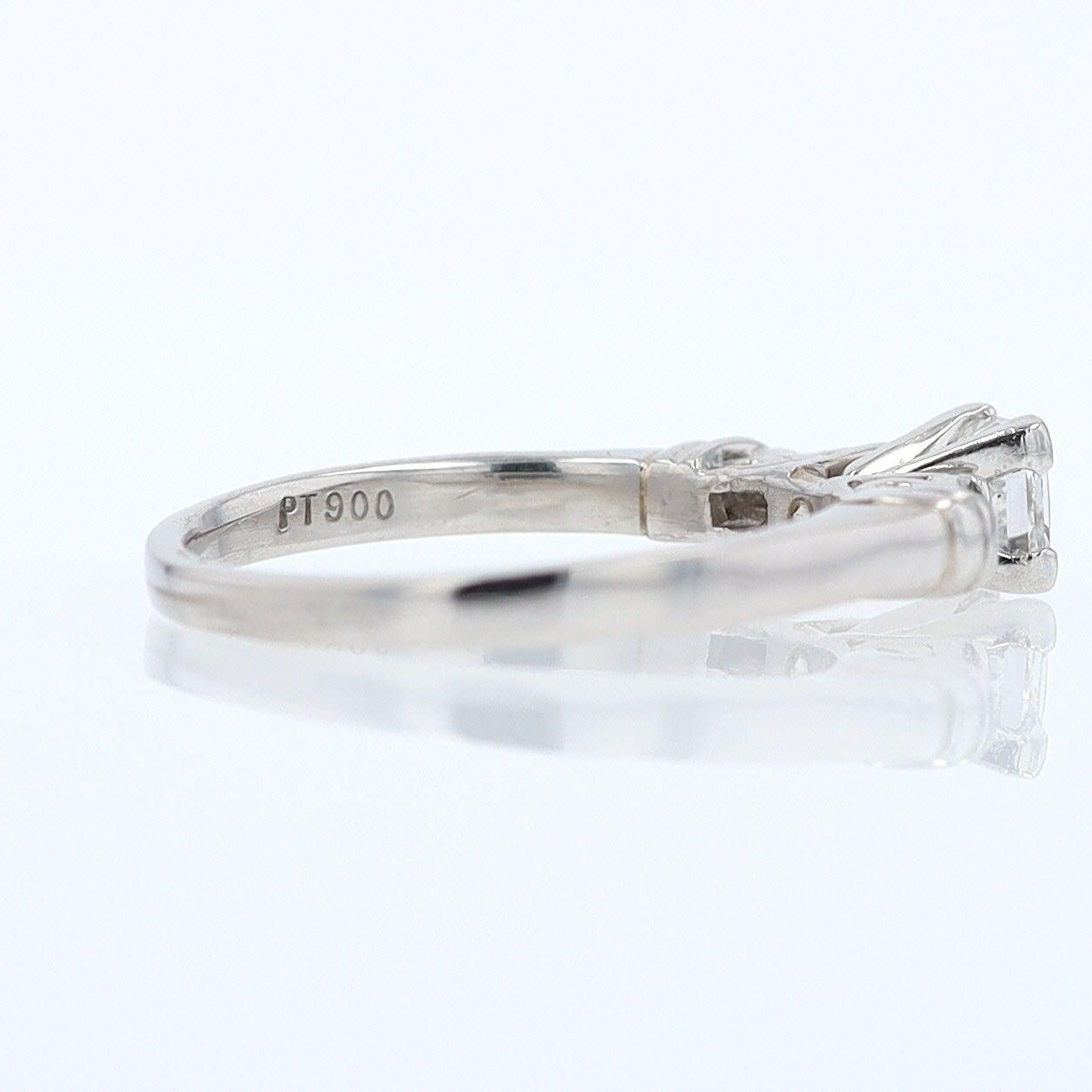 Vintage 1/2 Carat Petite Princess Cut Diamond Engagement Ring