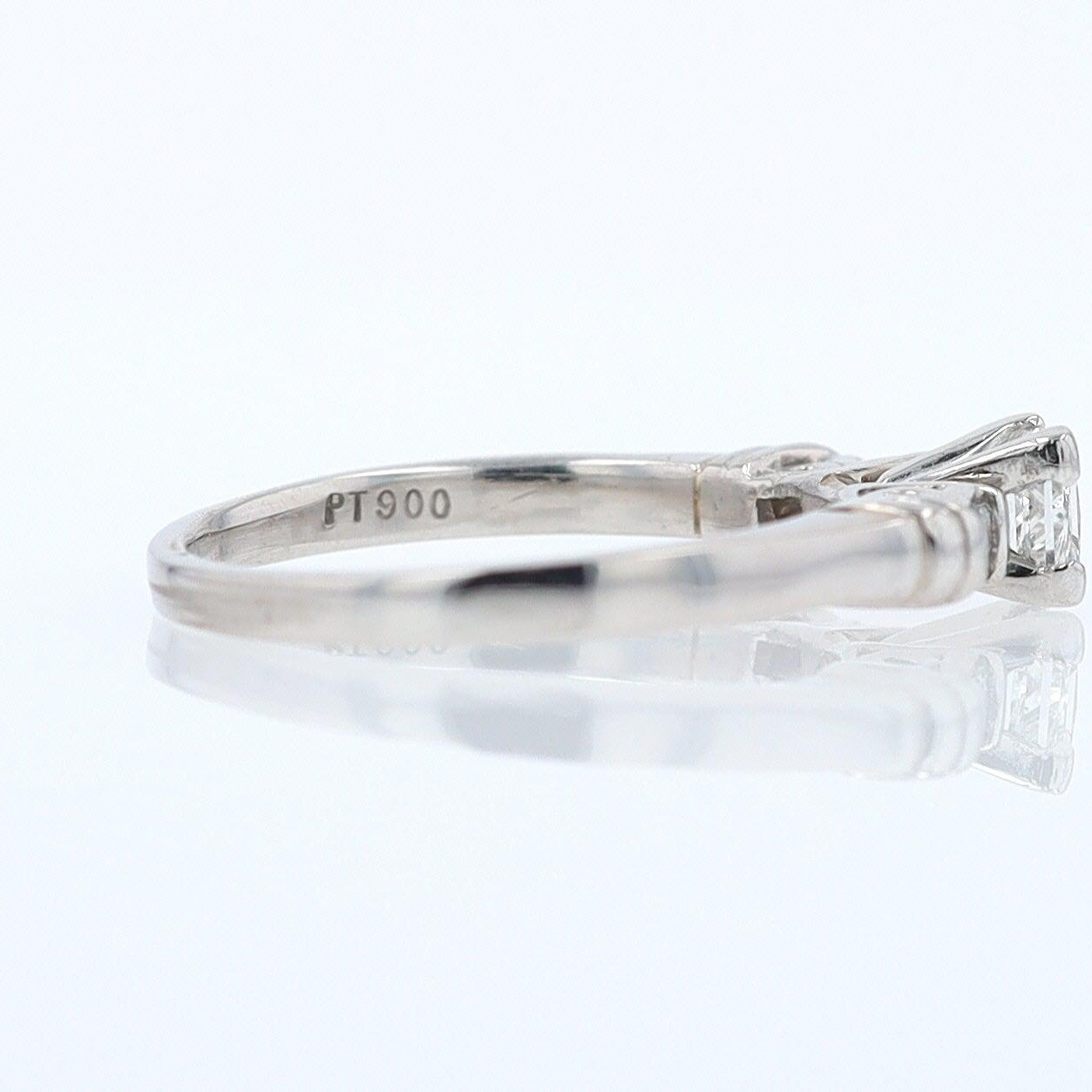 Vintage 1/2 Carat Petite Princess Cut Diamond Engagement Ring