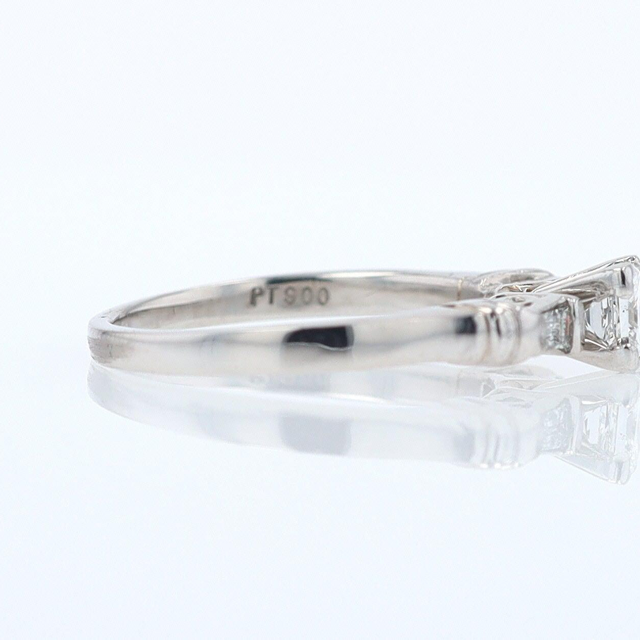 Vintage 1/2 Carat Petite Princess Cut Diamond Engagement Ring