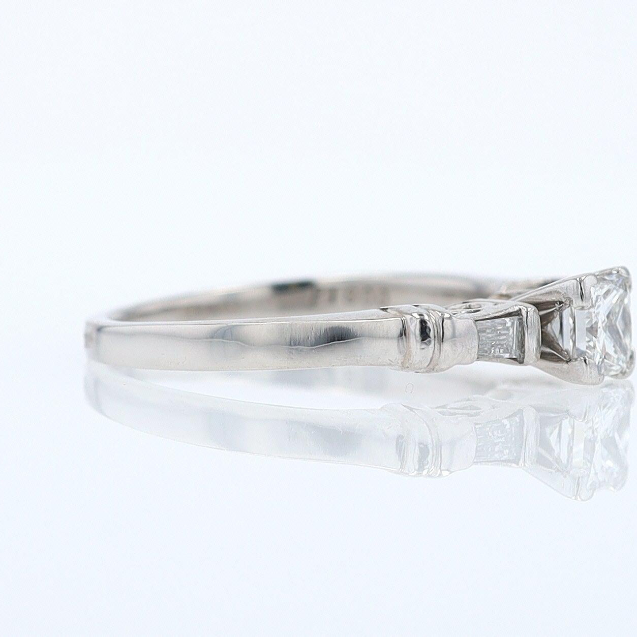 Vintage 1/2 Carat Petite Princess Cut Diamond Engagement Ring