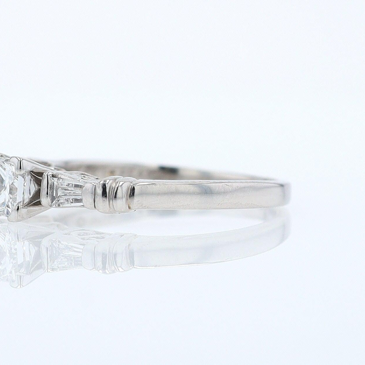 Vintage 1/2 Carat Petite Princess Cut Diamond Engagement Ring