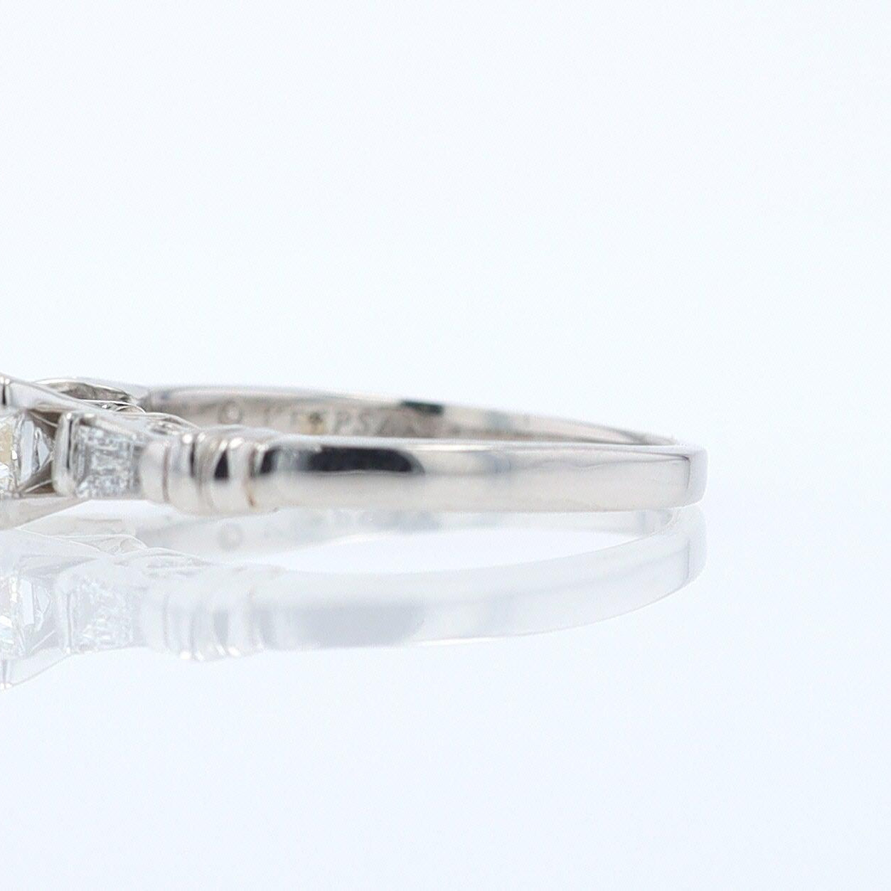 Vintage 1/2 Carat Petite Princess Cut Diamond Engagement Ring