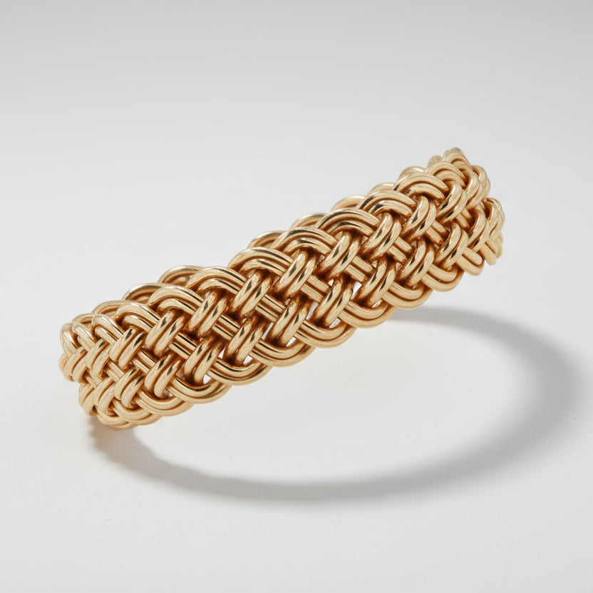 Woven 14k Bracelet Cuff